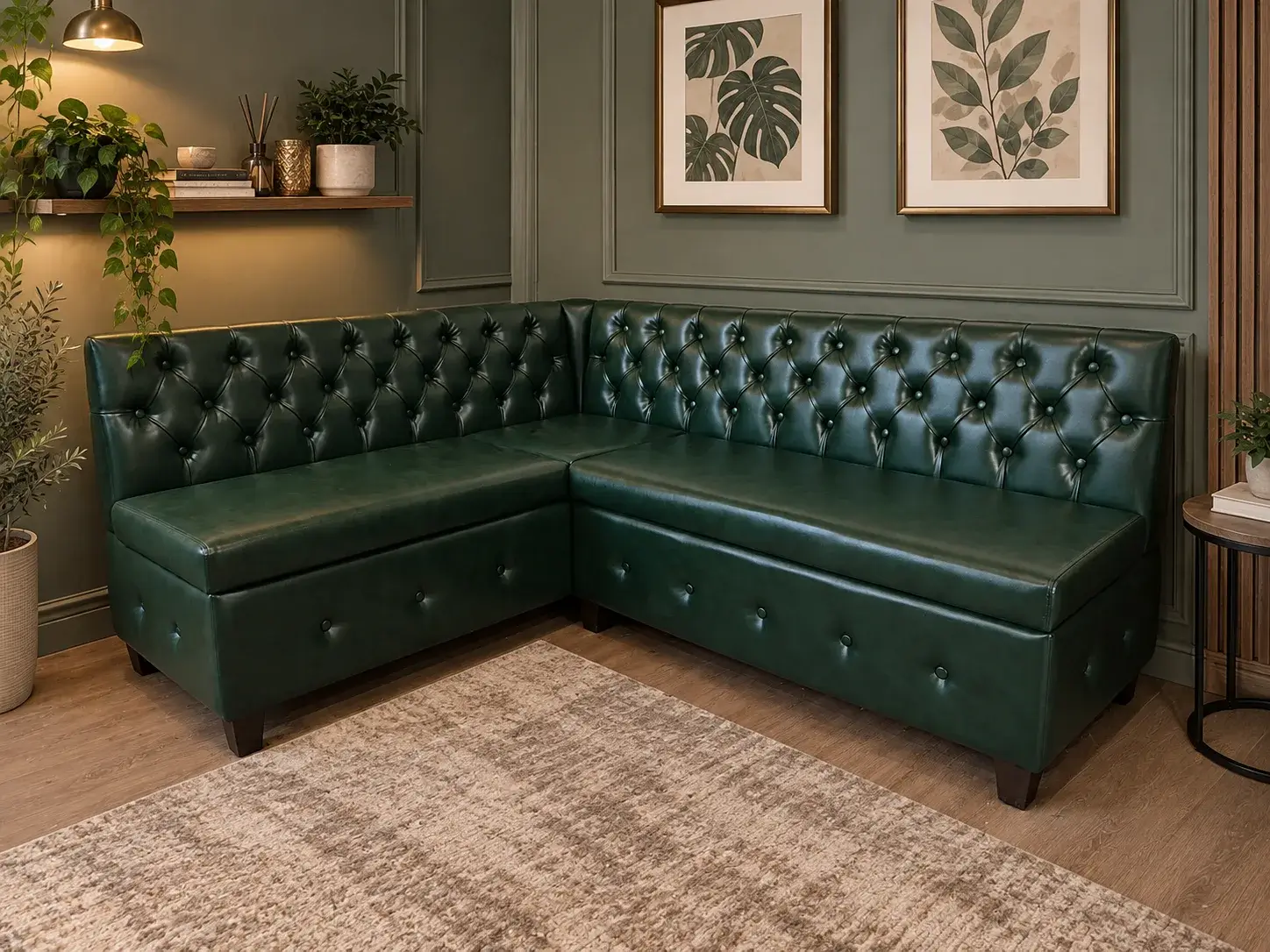 Уголок «Плаза» макси - Малахитовый 1